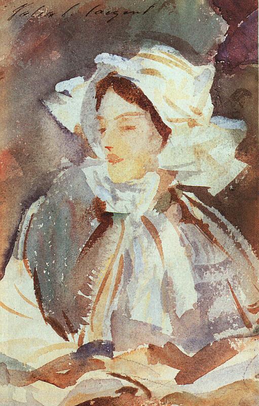 John Singer Sargent Lady in a Bonnet France oil painting art